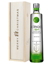 Ciroc Apple Vodka Christmas Gift In Wooden Box