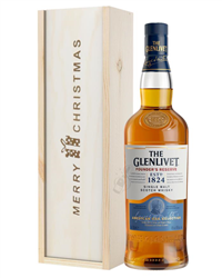 Glenlivet Founders Reserve Single Malt Whisky Christmas Gift In Wooden Box