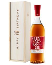 Glenmorangie Lasanta Single Malt Whisky Birthday Gift In Wooden Box