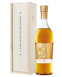 Glenmorangie Nectar Dor Malt Whisky Congratulations Gift In Wooden Box