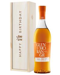 Glenmorangie Original Single Malt Whisky Birthday Gift In Wooden Box