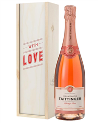 Taittinger Rose Champagne Valentines Day Gift