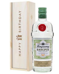 Tanqueray Rangpur Gin Birthday Gift In Wooden Box